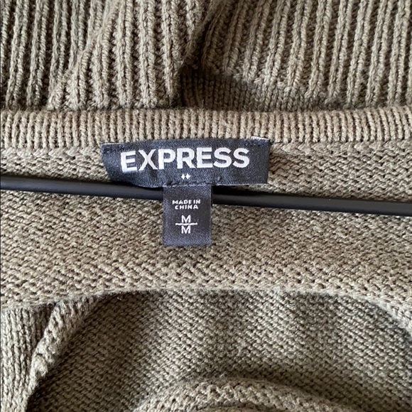 Womens Express Olive Green Oversized Sweater - Med - Picture 7 of 7